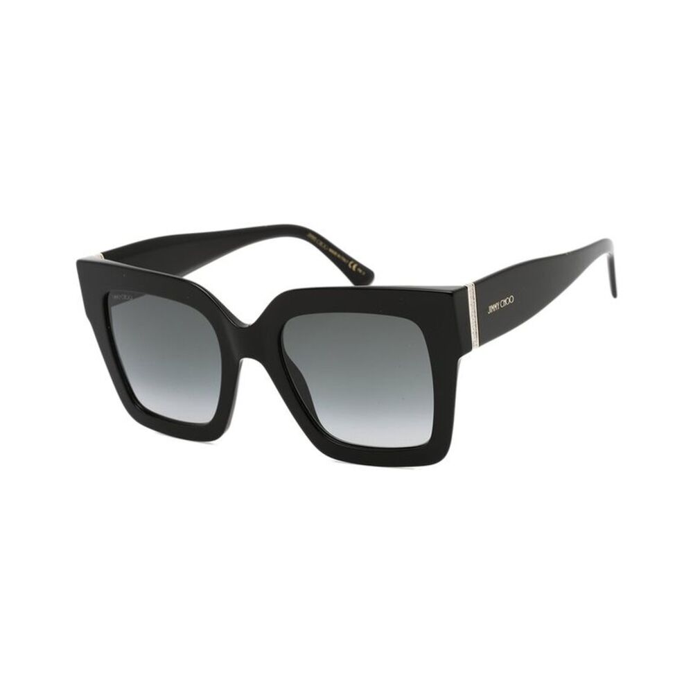 Jimmy Choo Black Gradient Square Sunglasses